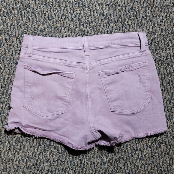 Pistola Winston High-Rise Fray Hem Cut Off Shorts Size 28 - Picture 8 of 13